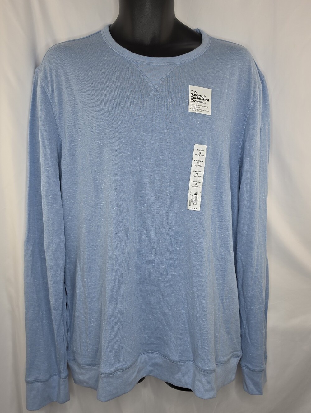 Sonoma Men's Sky Blue Pullover Sweatshirt Size XL Thin NWT Y-3503